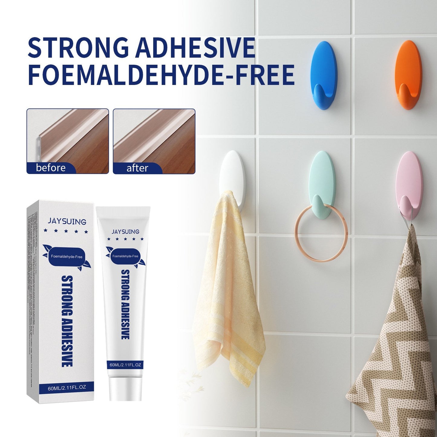 Nail Free Vahva liima Liima Vedenpitävä Home Proof(Osta 1 saat 1 ilmaiseksi)