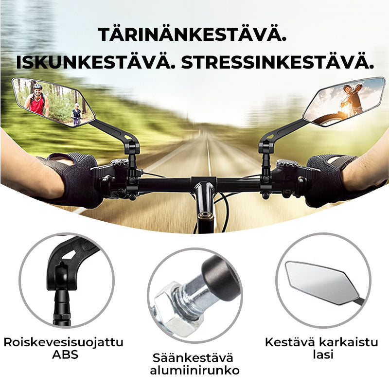 360° käännettävä säädettävä polkupyörän takanäyttöpeili