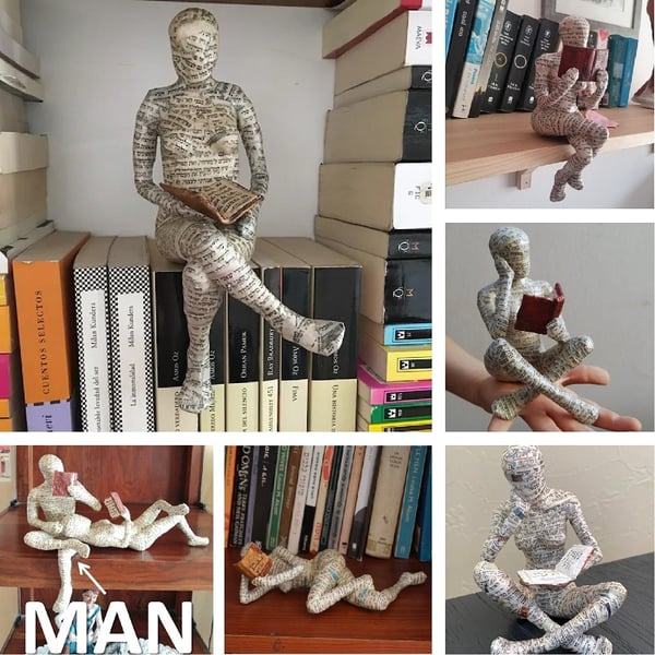 đNordic Modern Reading Woman patsas