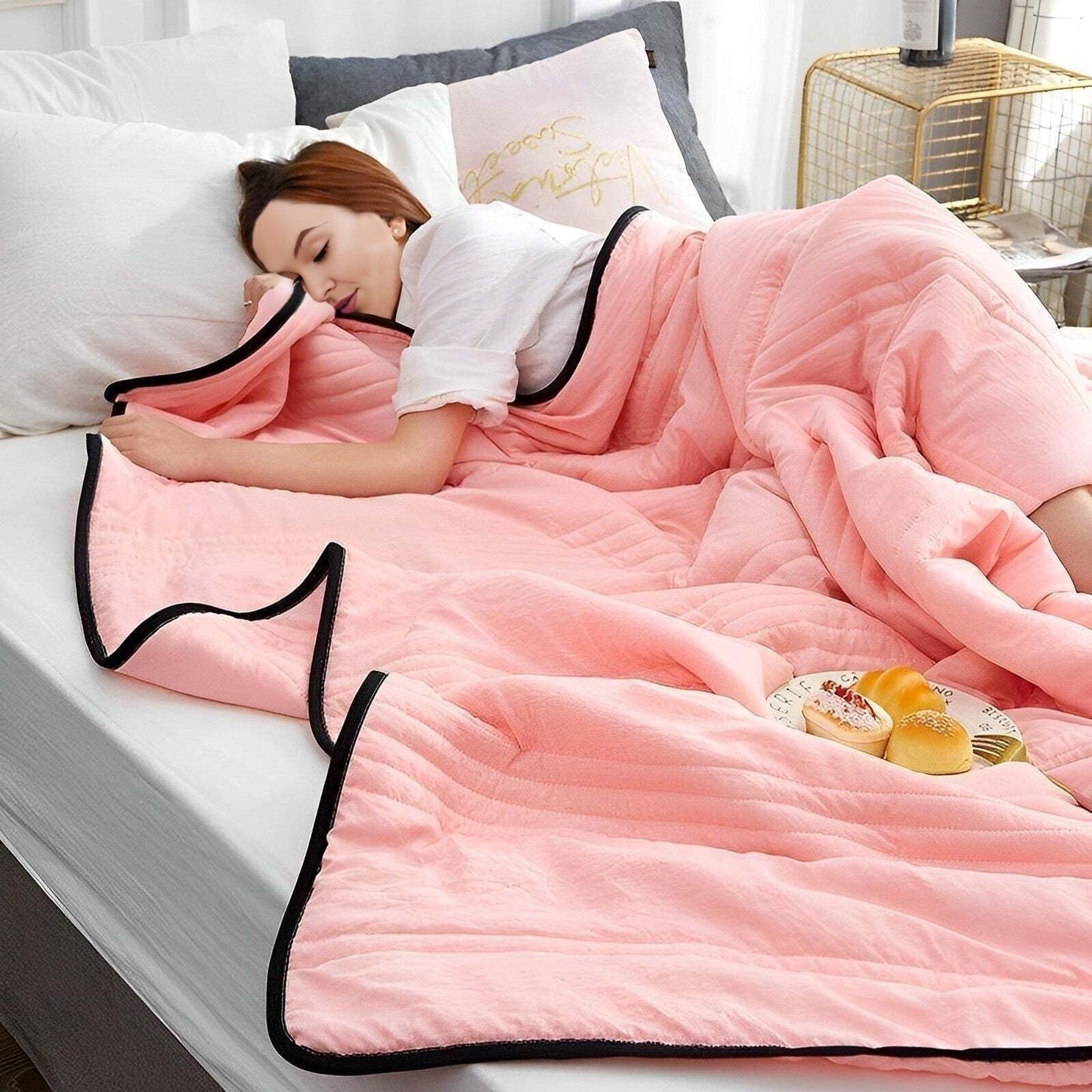 🛌💤 Kesän yötä rauhoittava jäähdyttävä jääpeitemies – Ice Cooling Calming Blanket