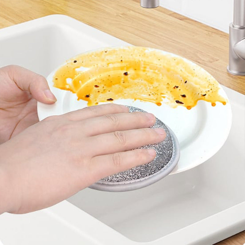 Keittiön kaksipuolinen pyöreä sieniharja Harja