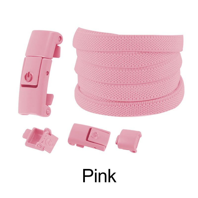 Laajennettu Elastinen No-tie Flat Laces soljet