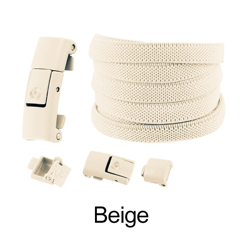Laajennettu Elastinen No-tie Flat Laces soljet