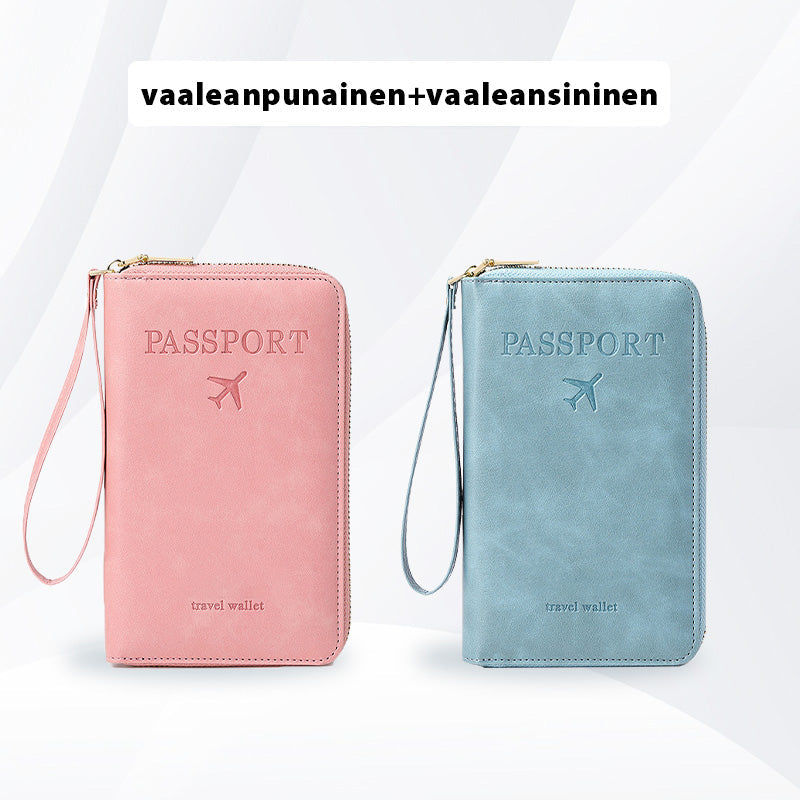 Ensiluokkainen monitoiminen PU-nahkainen passipidike