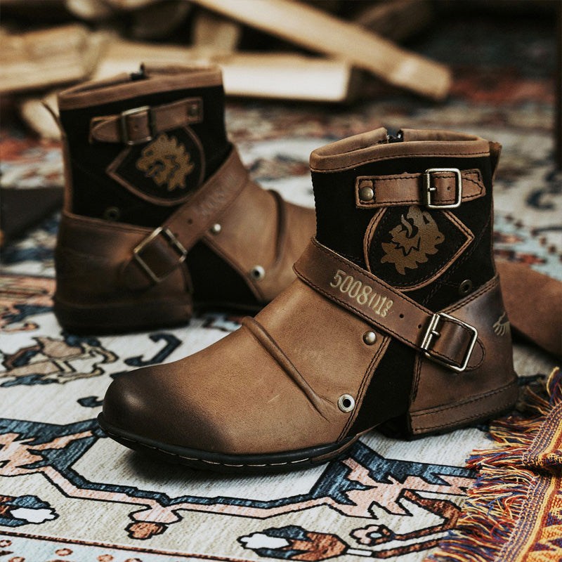 đ„đ€Black Friday -tarjous: 50 % ALENNUSđ„ Miesten Western Cowboy -tyyliset Nahkasaappaat