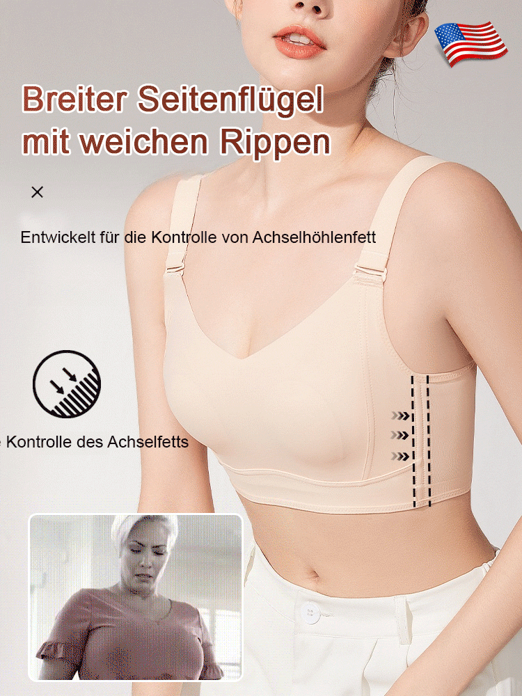 Drahtloser, nicht markierender, hautfreundlicher Push-Up-BH