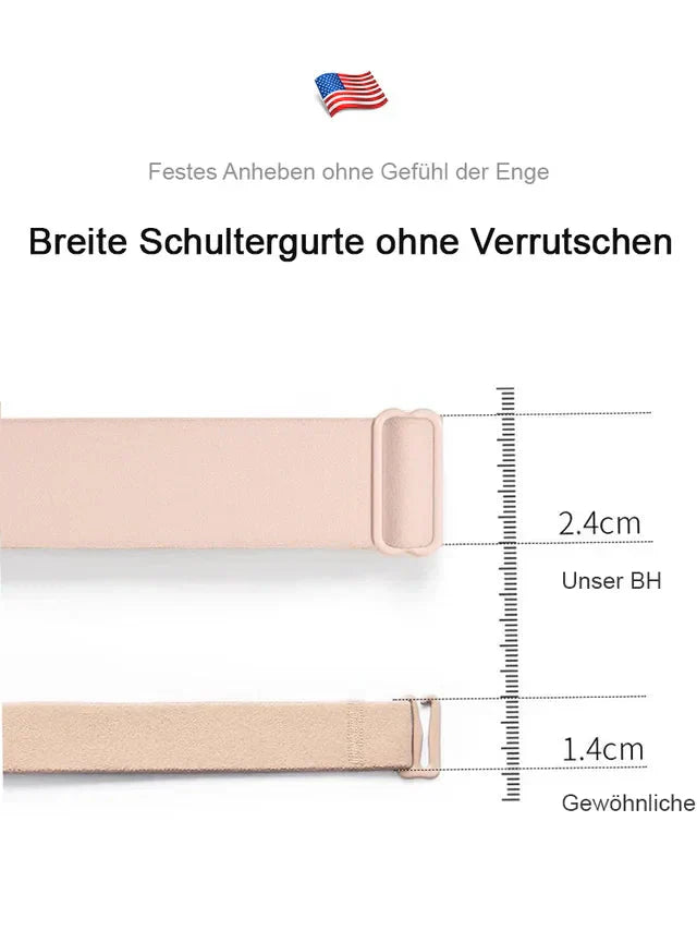 Drahtloser, nicht markierender, hautfreundlicher Push-Up-BH