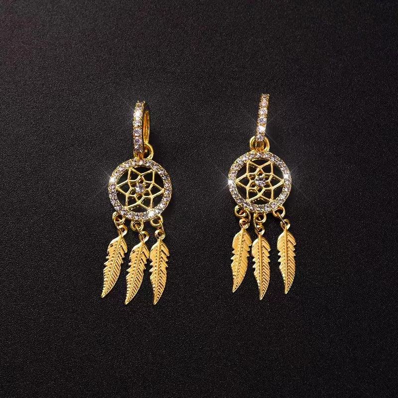 (đ„Uutuus - 48 % alennus)Dreamcatcher Crystal Charm korvakorutđ