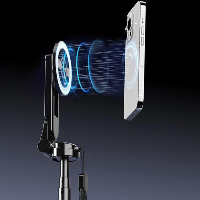 4-in-1 Monitoiminen 360° Kääntyvä Magneettinen Selfiekeppi