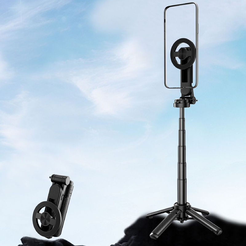 4-in-1 Monitoiminen 360° Kääntyvä Magneettinen Selfiekeppi
