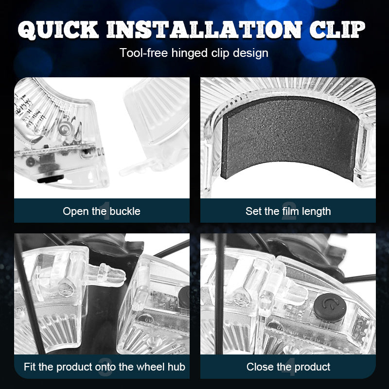 Valaise Yö – Värikäs polkupyörän napavalaisin