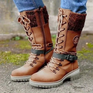 🎁 Kuuma Ale 49% ALENNUS🔥 Naisten vedenpitävät polvenkorkuiset talvisaappaat 👢