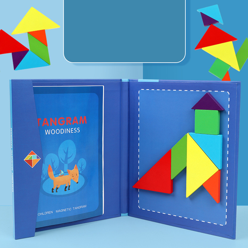 Lasten Magneettinen Tangram-Palapelisarja
