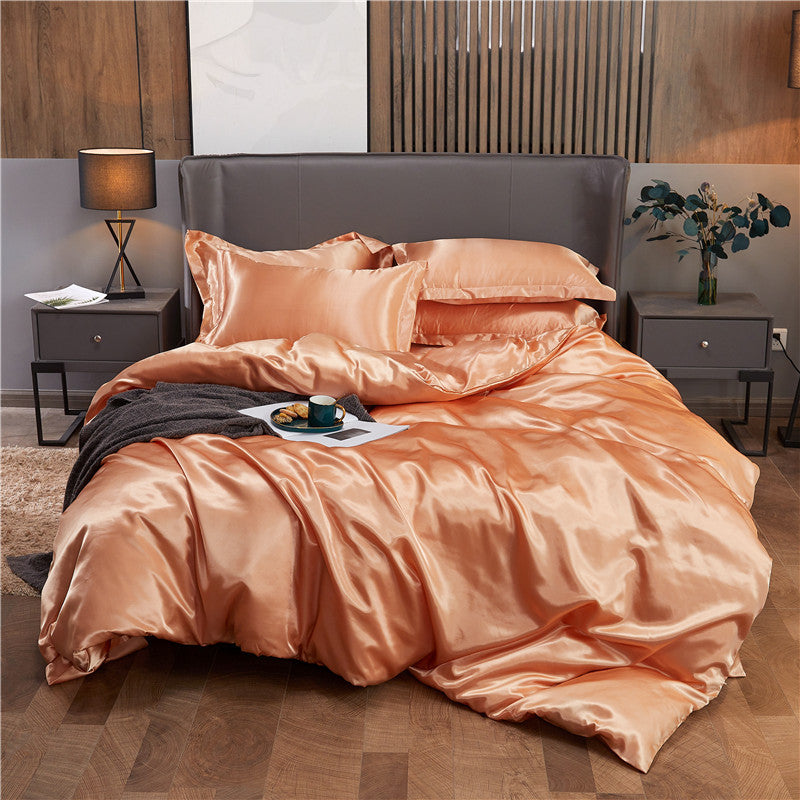 đž25 Momme Luxury silkki sĂ€ngyn tarvikkeet setti 4
