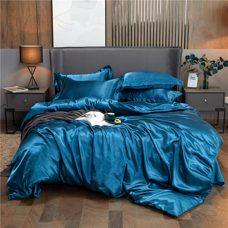 đž25 Momme Luxury silkki sĂ€ngyn tarvikkeet setti 4