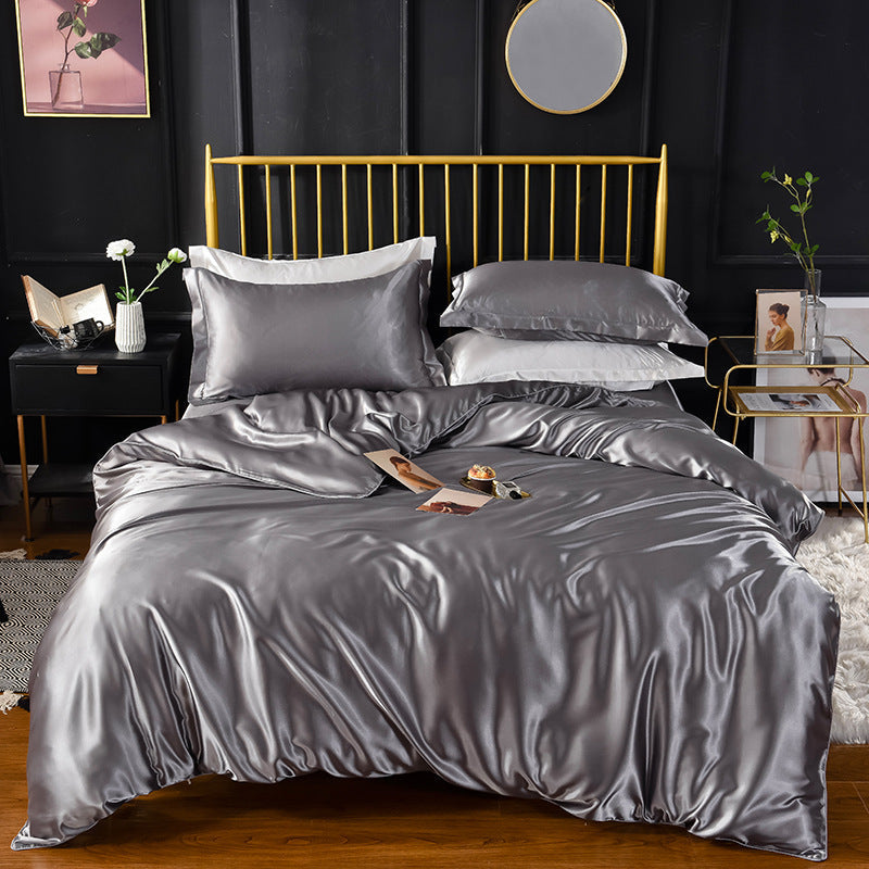 đž25 Momme Luxury silkki sĂ€ngyn tarvikkeet setti 4