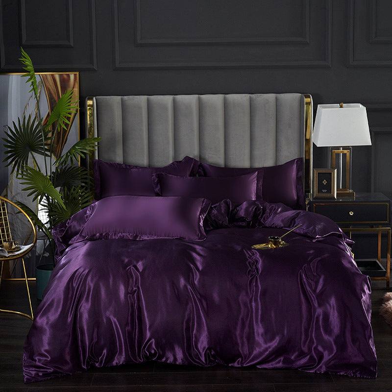 đž25 Momme Luxury silkki sĂ€ngyn tarvikkeet setti 4
