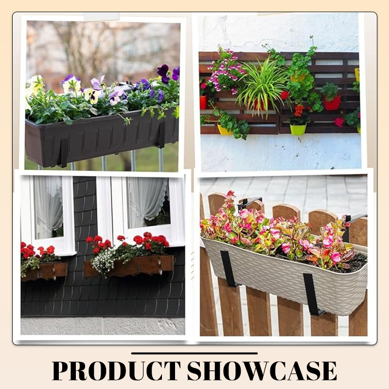 Säädettävä kukkaruukku koukku kiinnike