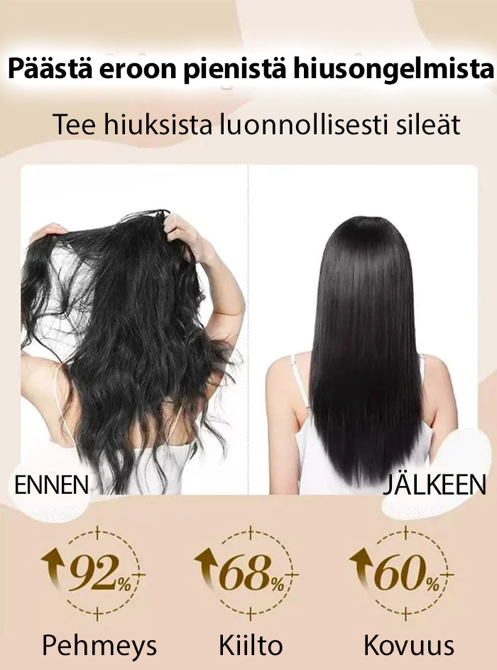Keratiinihoito hiusten suoristus kerma