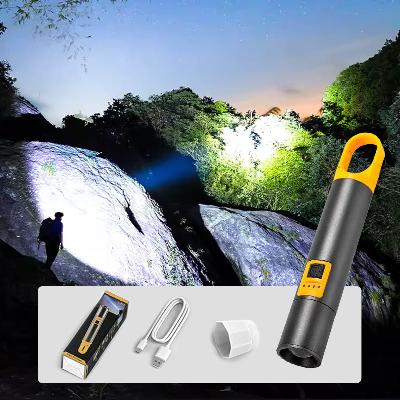 【Lahja ulkoiluun ystäville】 LED Strong Light S18 taskulamppu