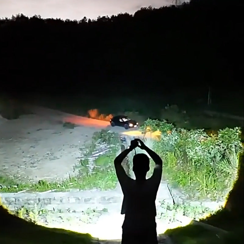 【Lahja ulkoiluun ystäville】 LED Strong Light S18 taskulamppu