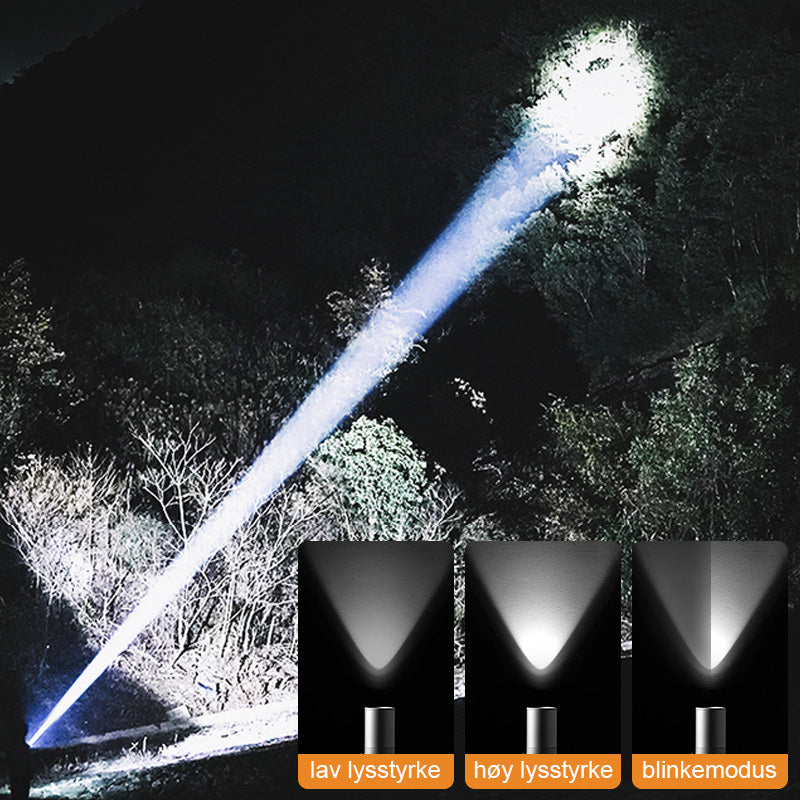 【Lahja ulkoiluun ystäville】 LED Strong Light S18 taskulamppu
