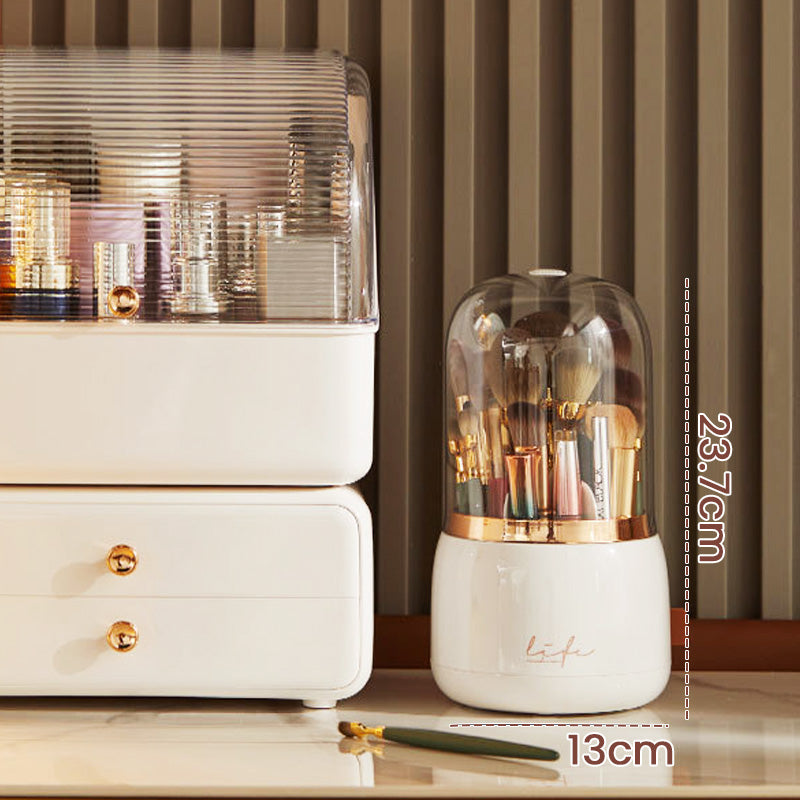 Gift Choice -360 Rotating Dustproof Makeup Brush Holder