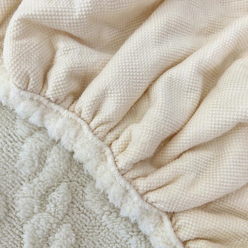 Faux Cashmere Stretch sohvan kansi, jossa on liukumaton tausta