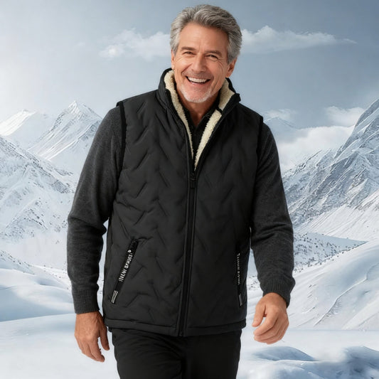 💖KUUMA TARJOUS 50 % ALENNUS✨️❄️ Unisex talvinen lämmin hihaton tikattu liivi fleecevuorella