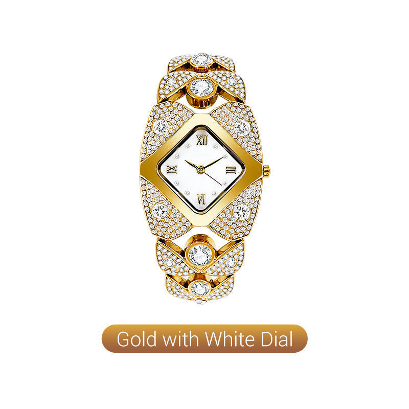 ⏳Limited-time 50% off⏰Retro Quartz Watch with Sparkling Rhinestones⌚