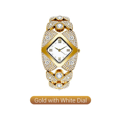 ⏳Limited-time 50% off⏰Retro Quartz Watch with Sparkling Rhinestones⌚
