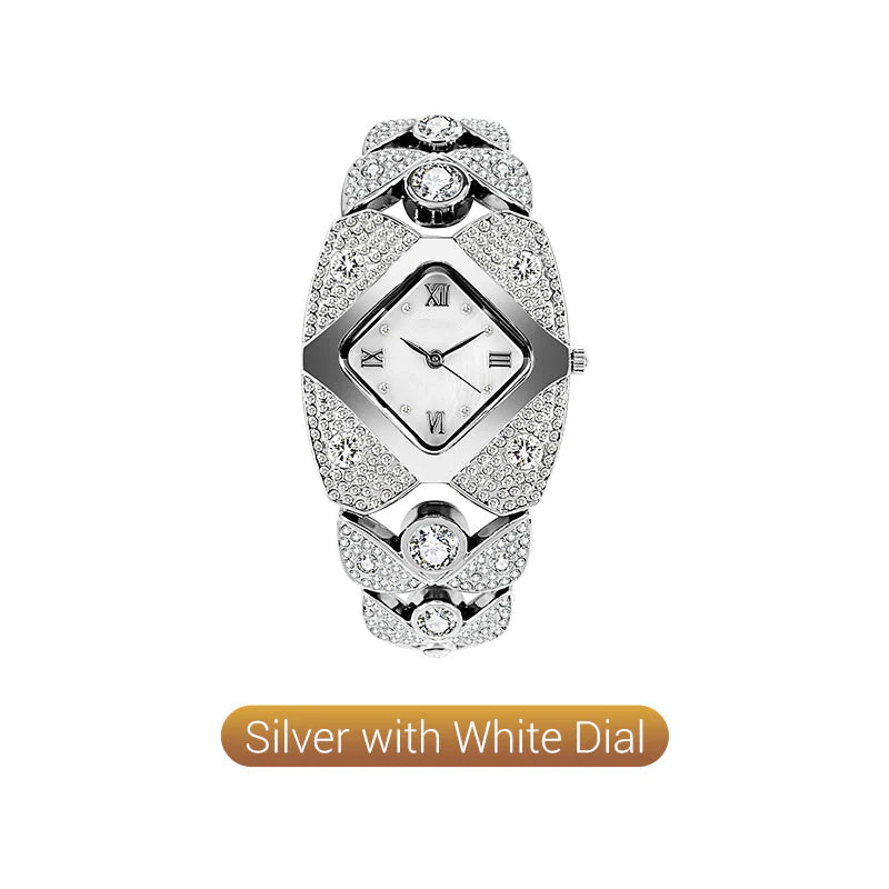 ⏳Limited-time 50% off⏰Retro Quartz Watch with Sparkling Rhinestones⌚