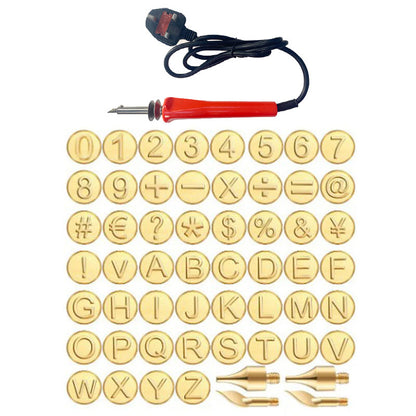 ✨ Rajoitetun ajan tarjous ✨--✉️26 Aakkoset Kuparimuotti - DIY puunpoltto / veistosarja