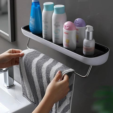 🔥Kuuma myynti 50% pois🔥🚿EasyMount Kylpyhuoneen säilytyshylly - Ei porausta tarvita