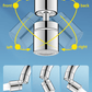 360° pyörivä pesuallasilmastin - kaksitoiminen kaksivirtaussuihkuhana