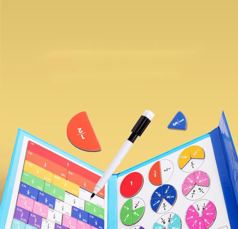 Montessori Magneettikirja Murto-osapuzzle Lapsille