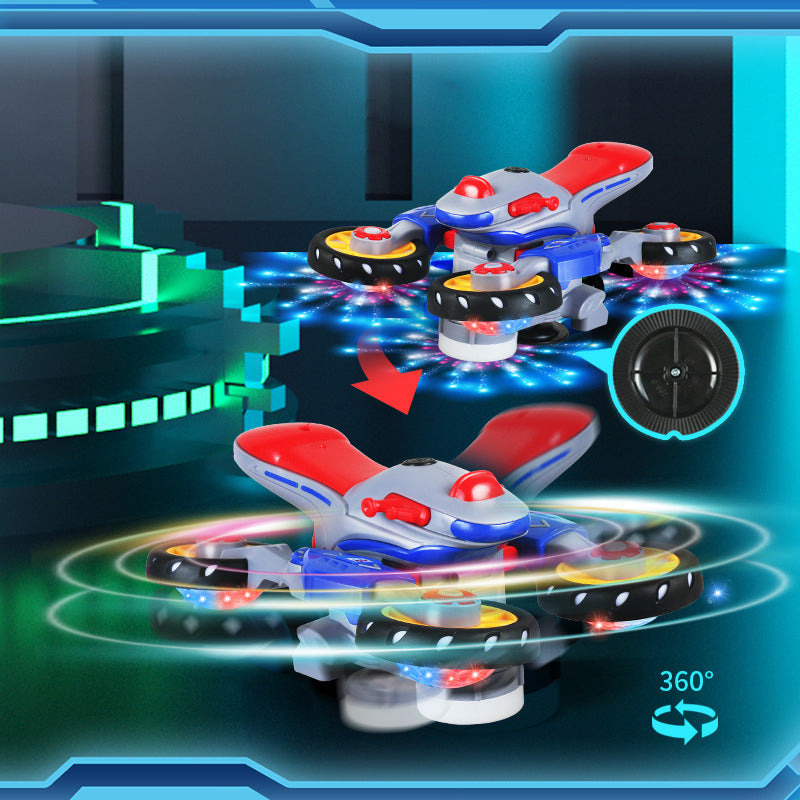 🎁【Paras lahja lapselle】💥 Uusi muuntautuva sähköinen valo- ja musiikkomoottoripyörä