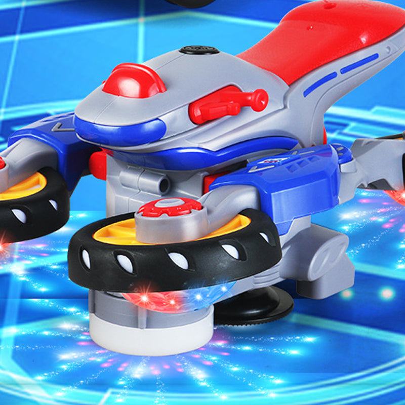 🎁【Paras lahja lapselle】💥 Uusi muuntautuva sähköinen valo- ja musiikkomoottoripyörä