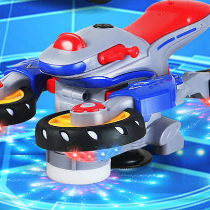 🎁【Paras lahja lapselle】💥 Uusi muuntautuva sähköinen valo- ja musiikkomoottoripyörä