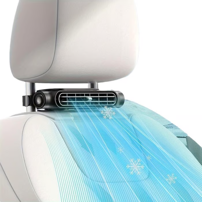 ❄️ Kesäale! ❄️ Kaksois-Turbovoimainen USB-Autotuulitin – Tehokkaa Tuulta Takatyyneynään