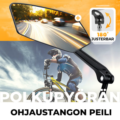 360° käännettävä säädettävä polkupyörän takanäyttöpeili