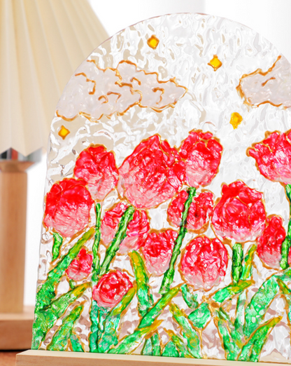 🌷Uudet tuotteet🔥Itsemaalatut Läpinäkyvät Lampunvarjostimet Yövaloille（🤩49% OFF）