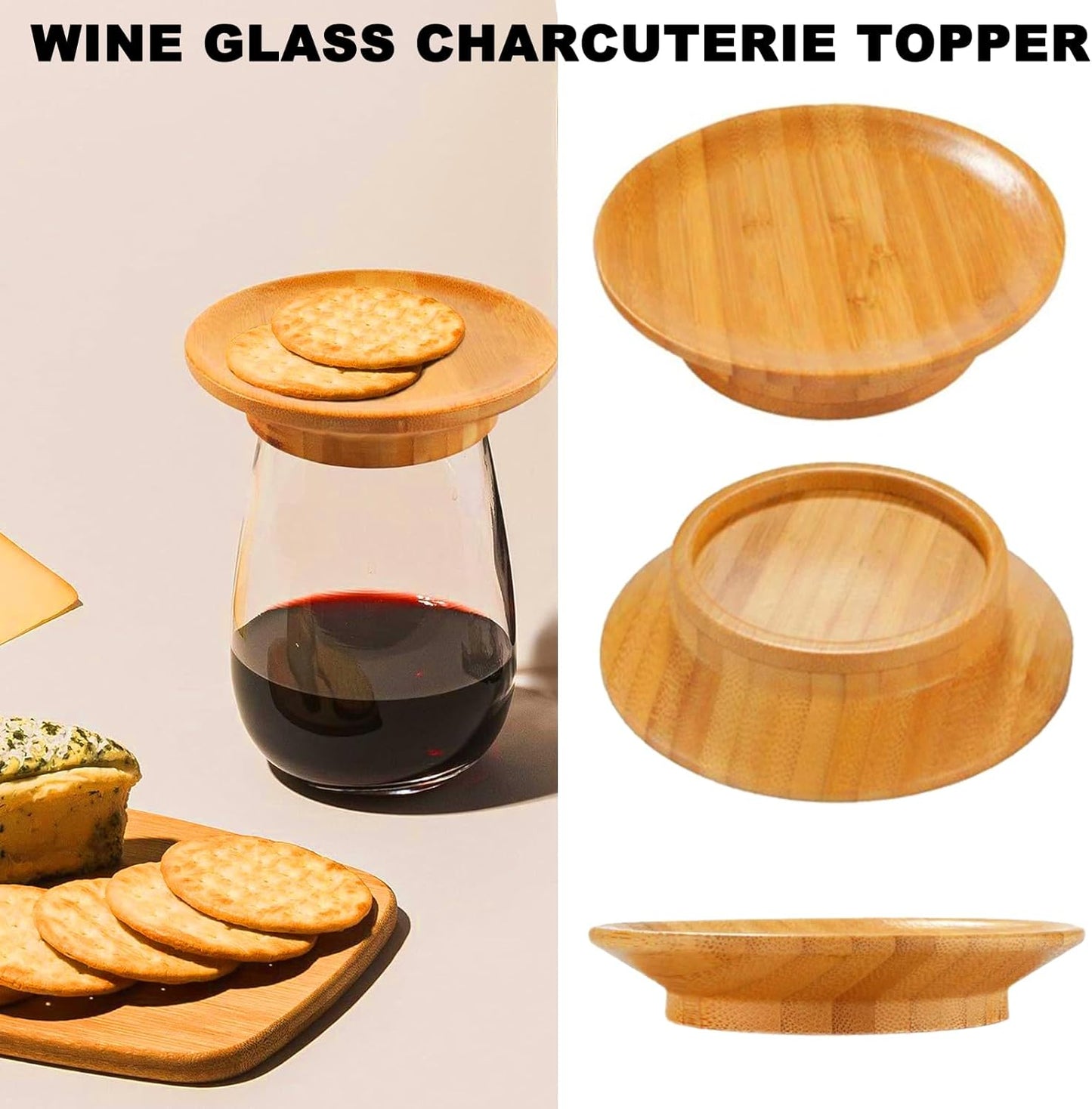 Viinilasi charcuterie topper