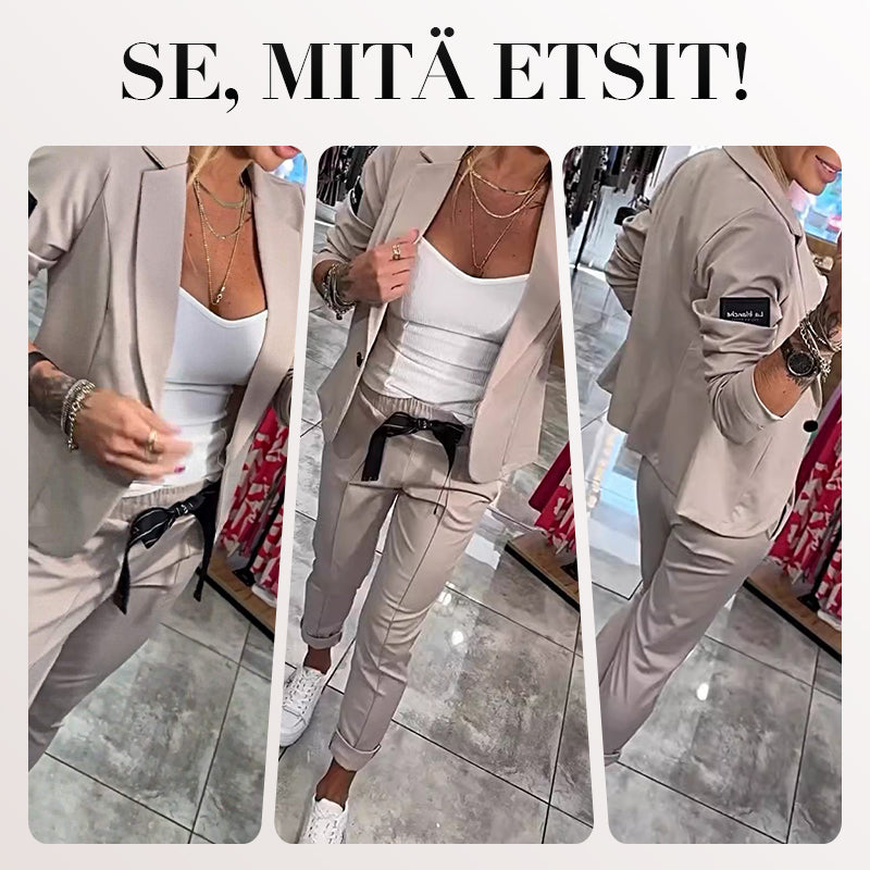 Naisten rento puku takki & housut 2-osainen setti 💕 UUSI KUUMAPYYNTÖ 💕