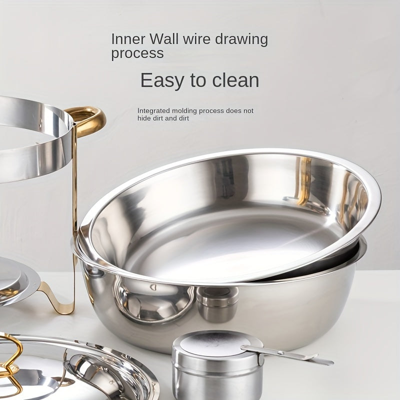 🔥Ruostumattomasta teräksestä valmistettu chafing dish -buffet-setti🍽️✨