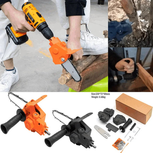 🔥6 Tuuman Sähköpora Muutettu Sähköinen Moottorisaha Drill Attachmentiin