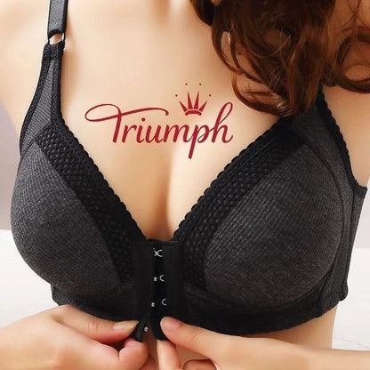 Ohut langaton push-up-rintaliivit etulukolla