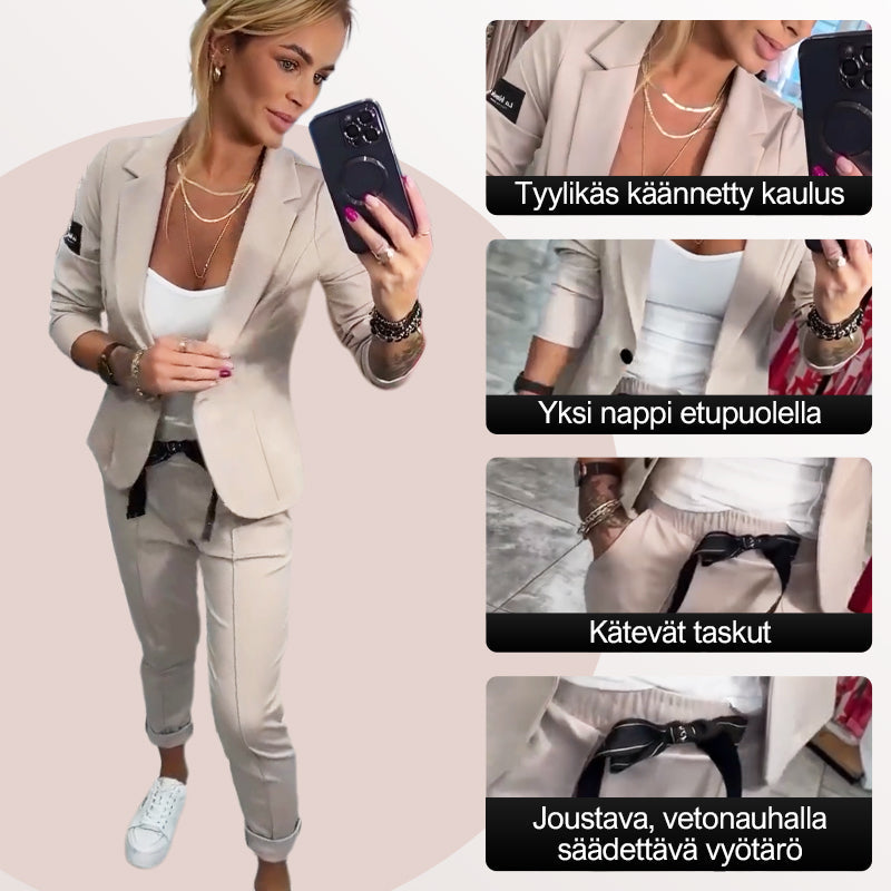 Naisten rento puku takki & housut 2-osainen setti 💕 UUSI KUUMAPYYNTÖ 💕