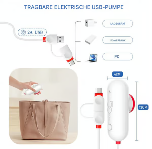 🔥6 kpl USB-sähköisiä tyhjiöpakkaustotteita – Säästä tilaa, matkusta kevyesti!