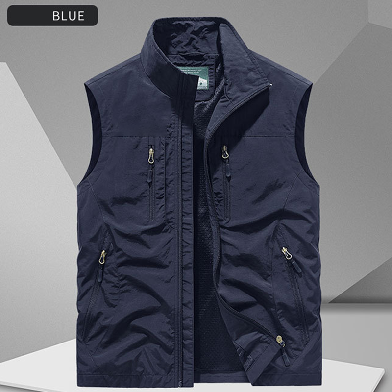 ⏰ Rajoitettu aika — 50 % ALENNUS 🔥 🧥 Miesten ylisuurikokoinen hihaton liivitakki taskuilla